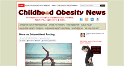 Desktop Screenshot of childhoodobesitynews.com